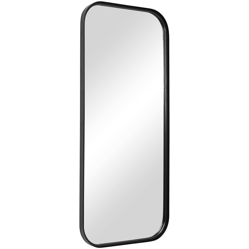Uttermost Concord Tall Iron Metal and MDF Mirror in Classic Satin Black