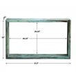 Uttermost Teo Coastal Solid Wood Console Table in Caribbean Blue-Green
