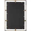 Uttermost Carrizo Rectangle Iron Metal and MDF Mirror in Gold/Bronze