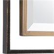 Uttermost Carrizo Rectangle Iron Metal and MDF Mirror in Gold/Bronze