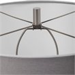 Uttermost Winterscape Ceramic and Steel Table Lamp in Cream-ivory/Nickel