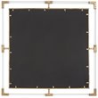 Uttermost Balkan Square Iron Metal and Clear Acrylic Mirror in Gold