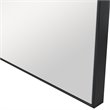 Uttermost Alexo Square Contemporary Plastic and MDF Mirror in Matte Black