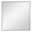 Uttermost Alexo Square Contemporary Plastic and MDF Mirror in Matte Black