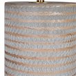 Uttermost Monolith Ceramic and Iron Table Lamp in Pewter/Antique Brass