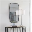 Uttermost Canillo MDF and Metal Floating Beveled Mirror in Dark Bronze