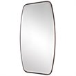 Uttermost Canillo MDF and Metal Floating Beveled Mirror in Dark Bronze