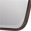 Uttermost Canillo MDF and Metal Floating Beveled Mirror in Dark Bronze