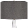 Uttermost Citadel Contemporary Marble Iron and Fabric Table Lamp - Elegant White