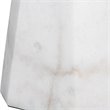 Uttermost Citadel Contemporary Marble Iron and Fabric Table Lamp - Elegant White
