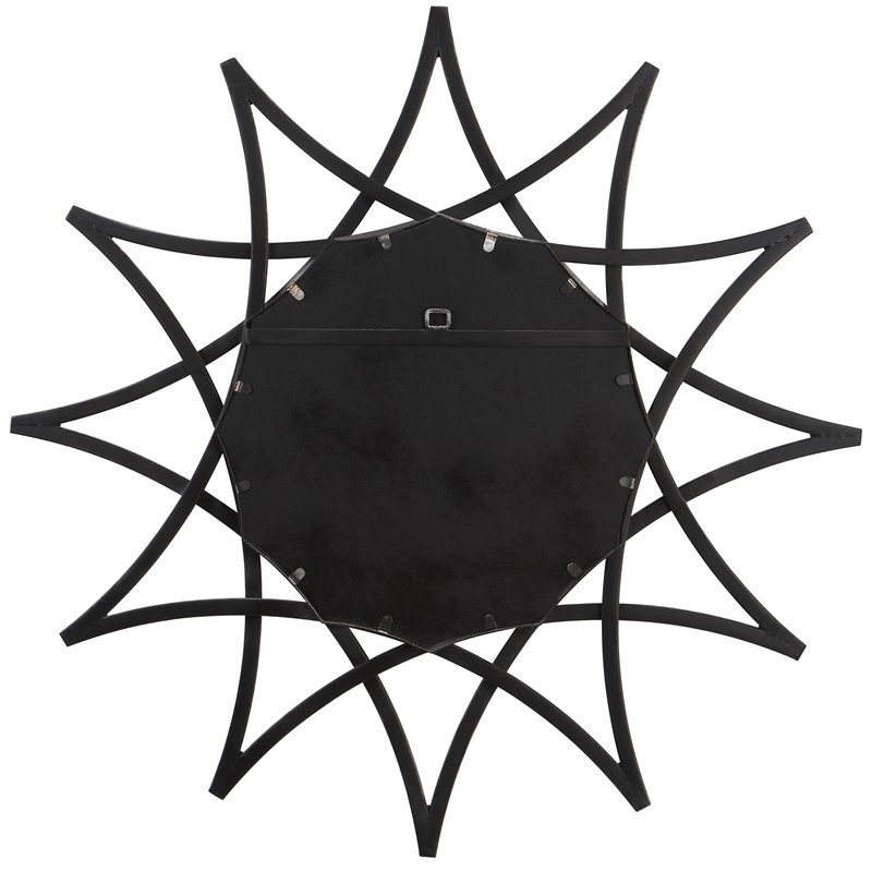 Uttermost Solaris Traditional Iron Metal and MDF Star Mirror in Silver