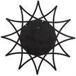 Uttermost Solaris Traditional Iron Metal and MDF Star Mirror in Silver