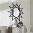 Uttermost Solaris Traditional Iron Metal and MDF Star Mirror in Silver