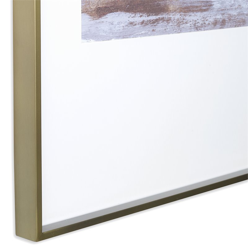 Uttermost Coastline Aluminum Framed Prints in Light Blue/Gray (Set of 2)