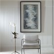 Uttermost Lakeside Grande Wood Framed Abstract Print in Blue-green/White