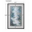 Uttermost Lakeside Grande Wood Framed Abstract Print in Blue-green/White