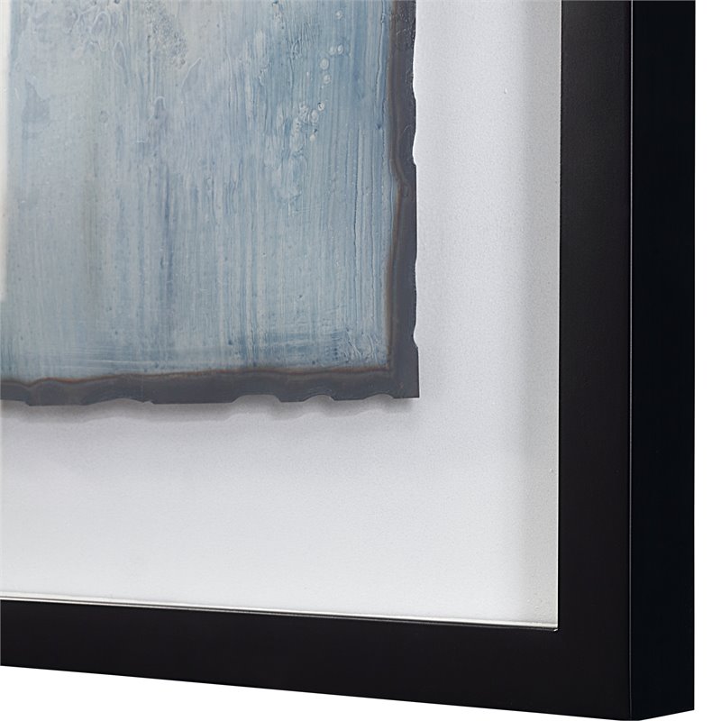 Uttermost Glimmering Agate Wood Abstract Prints in Multi-Color (Set of 2)