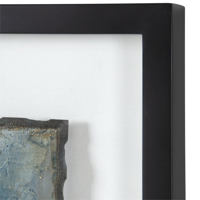 Uttermost Glimmering Agate Wood Abstract Prints in Multi-Color (Set of 2)