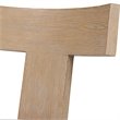 Uttermost Idris Coastal Solid Wood and Fabric Armless Chair in Natural Oak
