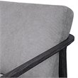 Uttermost Brunei Solid Wood Accent Chair with A Curved Open Back Design in Gray
