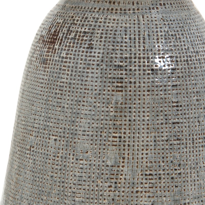 Uttermost Monacan Ceramic and Steel Table Lamp in Neutral Gray/Taupe