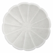 Uttermost Petal Contemporary Style Ricestone Bowl in White Finish