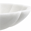 Uttermost Petal Contemporary Style Ricestone Bowl in White Finish