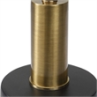 Uttermost Spector Contemporary Iron Metal Accent Table in Black/Brass