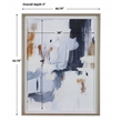 Uttermost Variant Linen and Pine Wood Abstract Framed Print in Blue/Orange/White