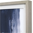 Uttermost Variant Linen and Pine Wood Abstract Framed Print in Blue/Orange/White