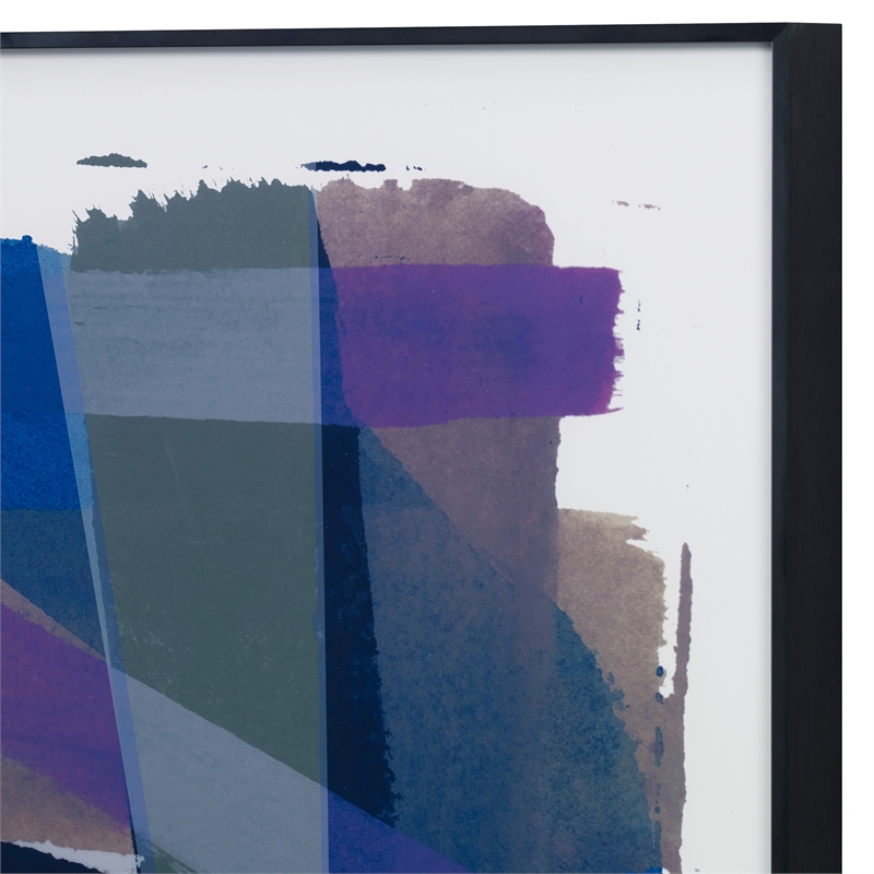 Uttermost Vivacious Metal Abstract Framed Prints in Multi-Color (Set of 2)