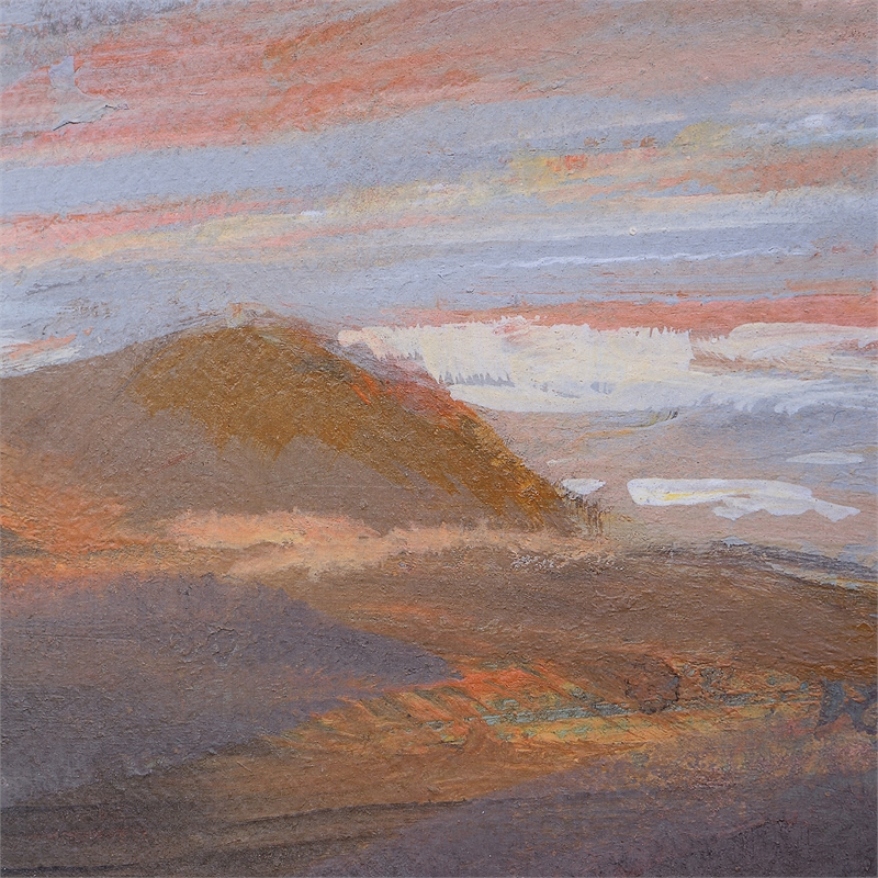 Uttermost Dawn On The Hills Linen and Wood Framed Print in Multi-Color
