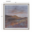 Uttermost Dawn On The Hills Linen and Wood Framed Print in Multi-Color
