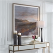 Uttermost Dawn On The Hills Linen and Wood Framed Print in Multi-Color