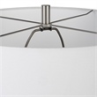 Uttermost Scouts Farmhouse Steel and Ceramic Table Lamp in Gray/Off White