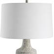 Uttermost Scouts Farmhouse Steel and Ceramic Table Lamp in Gray/Off White