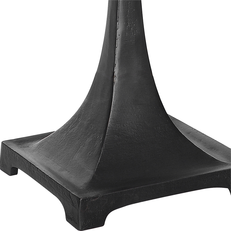 Uttermost Reydan Transitional Fabric and Cast Iron Table Lamp in Black
