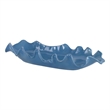 Uttermost Ruffled Feathers Earthenware Ceramic and Glaze Bowl in Blue