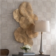 Uttermost Ripley Contemporary Iron Metal Wall Art in Gold Finish