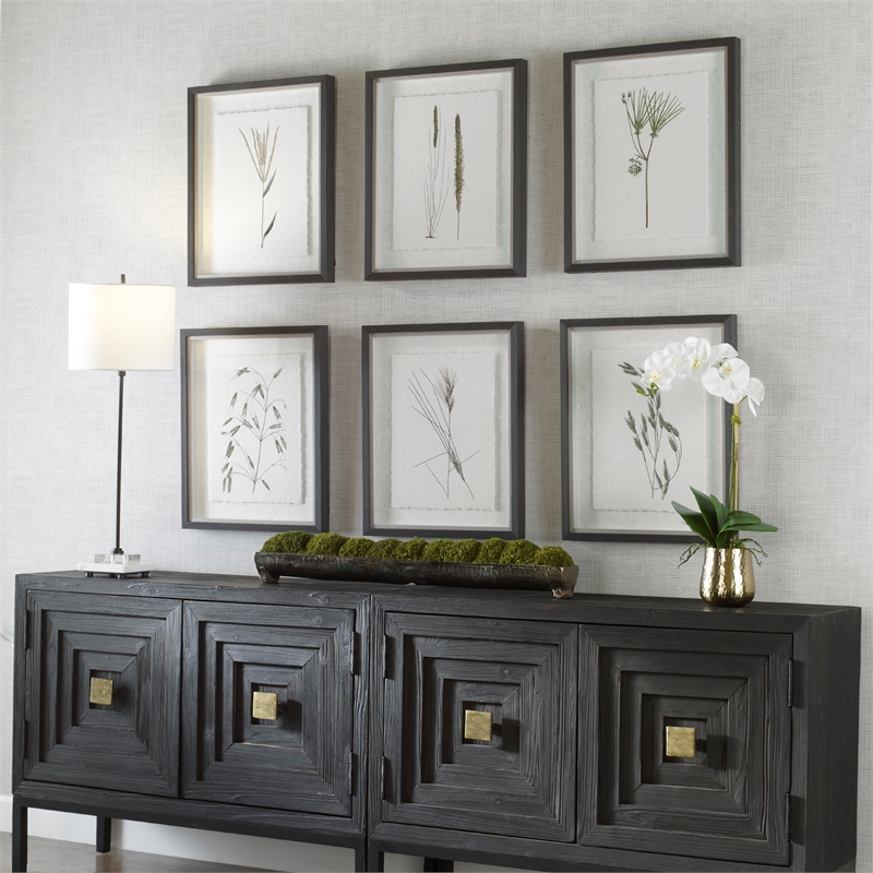 Uttermost Forest Finds Plastic and Paper Framed Prints in Brown/Green (Set of 6)