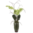 Uttermost Valdive Contemporary Polyester Polyfoam and Plastic Orchid in Green