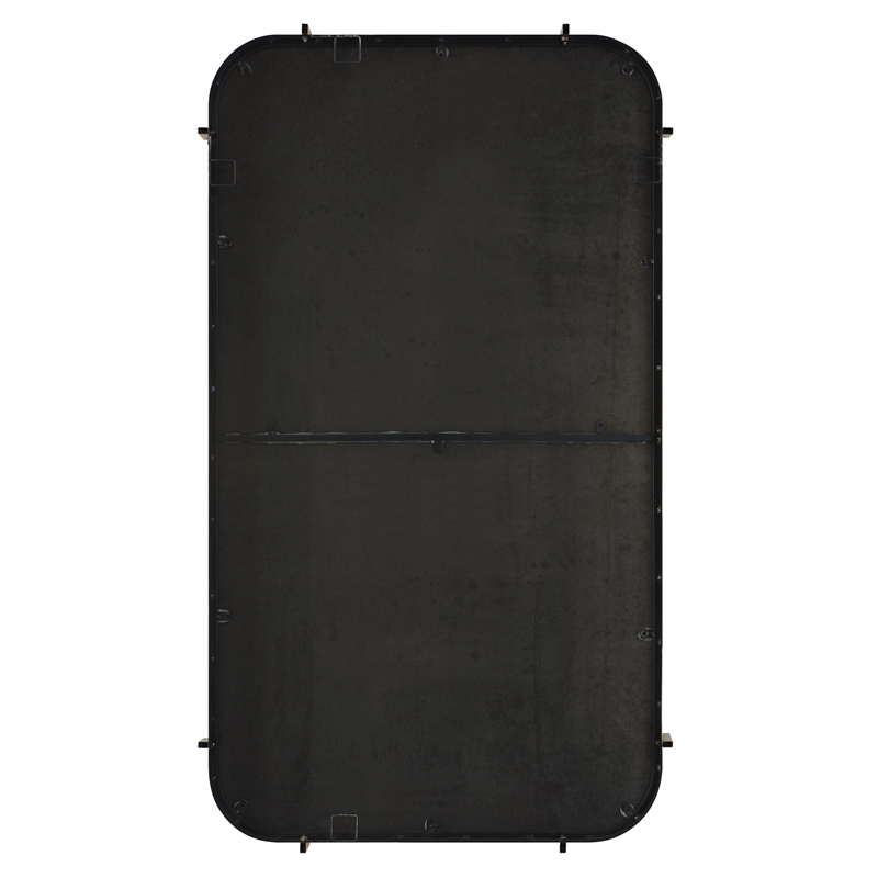 Uttermost Pali Contemporary MDF and Metal Mirror in Black/Gold