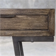 Uttermost Comrade Contemporary Wood and Metal Desk in Woodtone Gray
