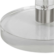 Uttermost Pria Contemporary Crystal and Metal Drink Table in Silver