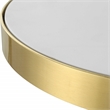Uttermost Apex Contemporary Concrete and Metal Accent Table in Brass/White