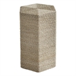 Uttermost Sea Farmhouse Wood and Seagrass Braid Accent Table in Brown