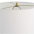 Uttermost Prominence Contemporary Metal and Fabric Floor Lamp in Brass/Gold