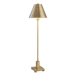 Uttermost Pilot Contemporary Metal Buffet Lamp in Brass/Gold