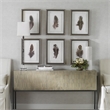 Uttermost Birds Of A Feather Plastic & Paper Prints in Brown/White (Set of 6)