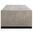 Uttermost Bosk Farmhouse Wood and Steel Coffee Table in Woodtone Brown